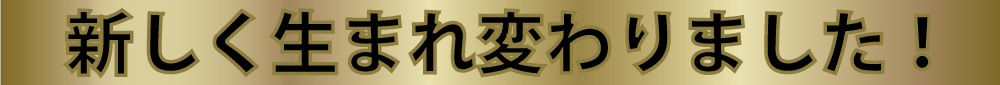 新しく生まれ変わりました！