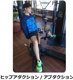 レッグヒップアダクション/アブダクションプレス